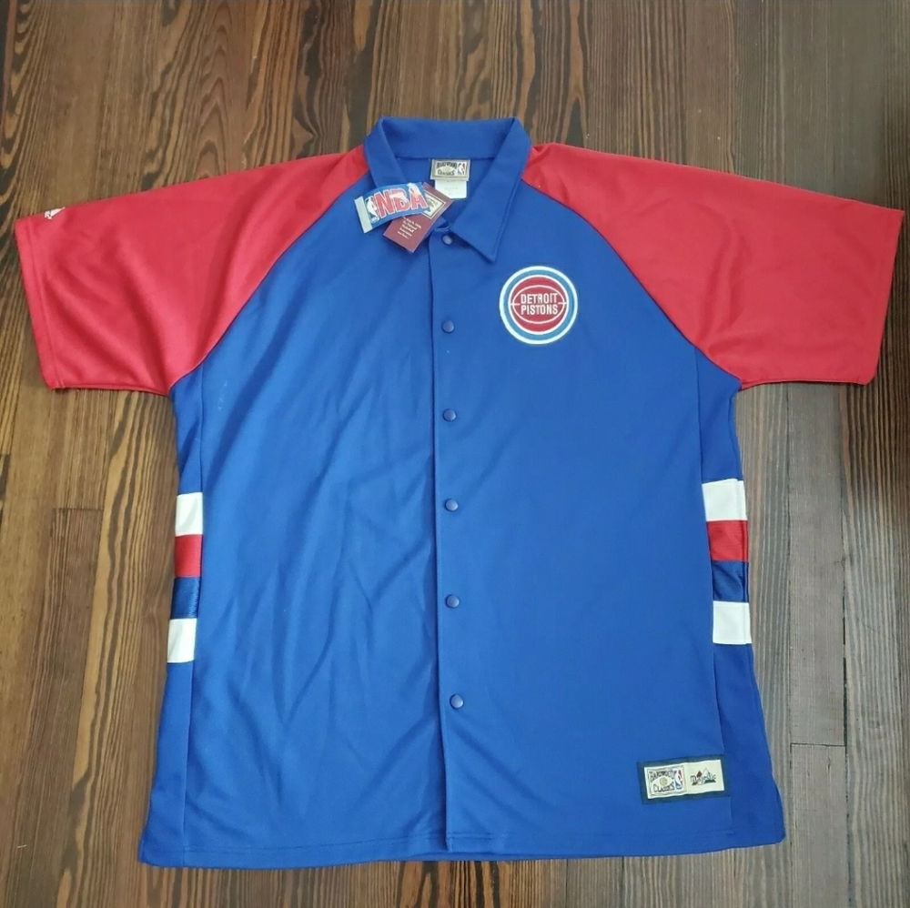 NWT Vintage Pistons NBA Hardwood Classics Majestic